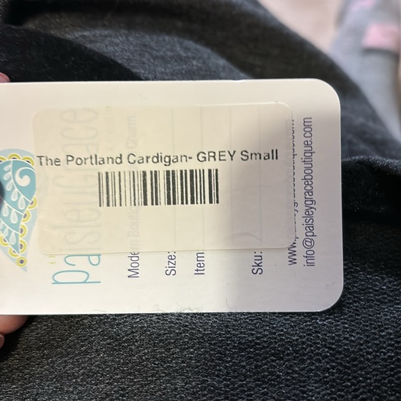 Heimish USA open front cardigan from Paisley Grace sz small - Picture 6 of 6